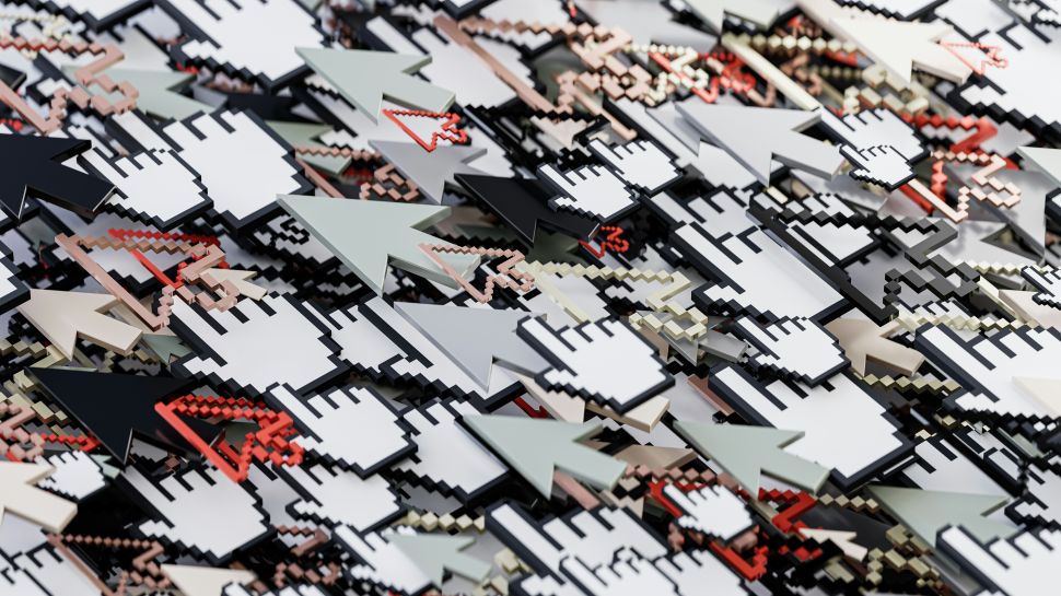 Overlapping internet browser cursors