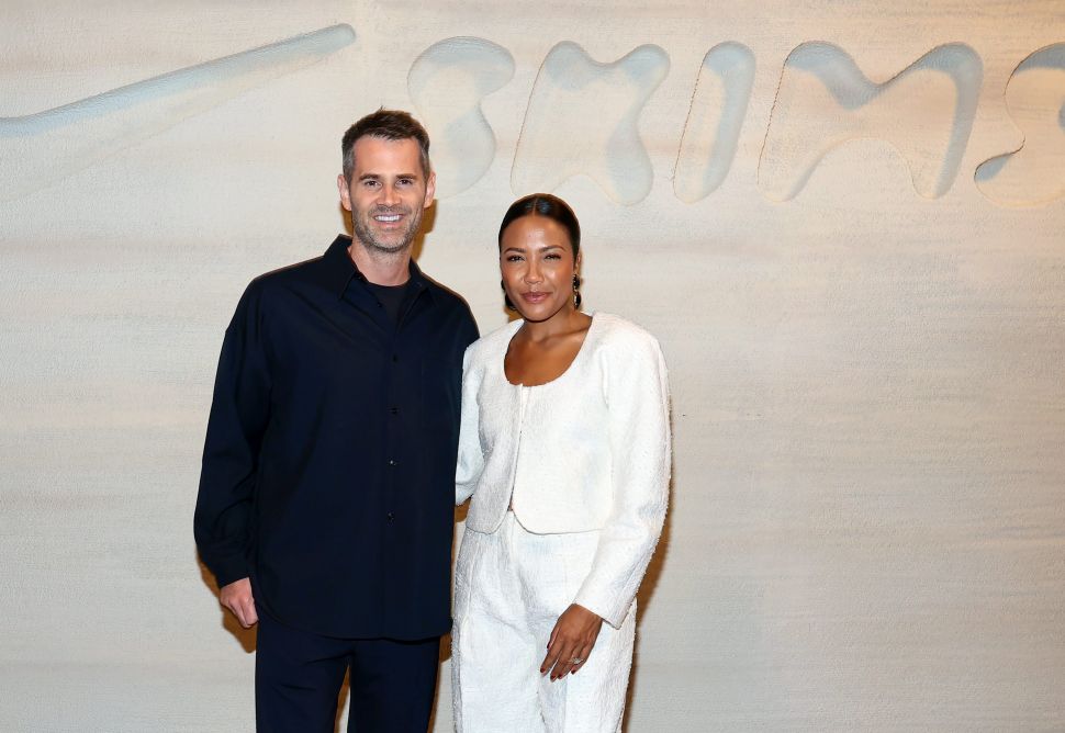 (L-R) Jens Grede and Emma Grede attend the NikeSKIMS Launch Event at Nike House of Innovation on September 24, 2025 in New York City. 