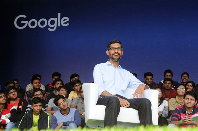 Google CEO Sundar Pichai interacts with students at IIT Kharagpur campus